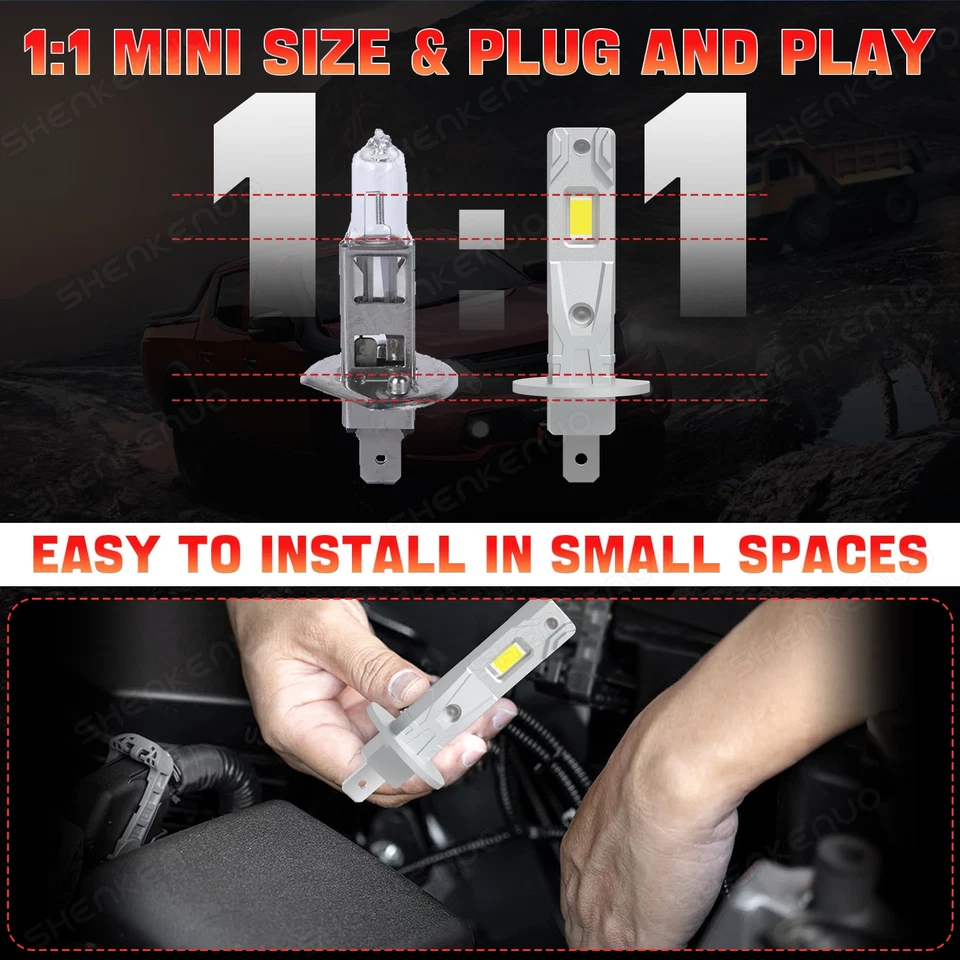 Combo de bombillas LED de haz alto bajo 10000K para Kia Sorento 2011-2013 Foto 3 de 4