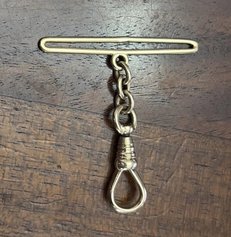 Pocket Bar 3.8 Gold Solid grams For 14kt Antique Chain Watch T - vintagewatches.pk