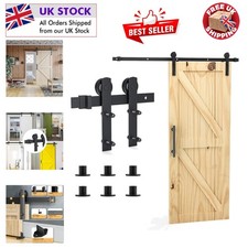 Easy-Install 6.6FT Barn Door Kit - Smoothly Rolling Interior Track System