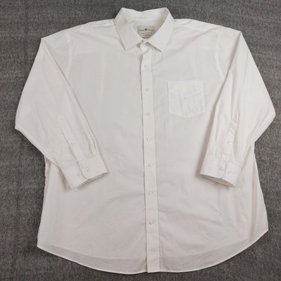 mens white dress shirt 19 34 35 Shop Extra Slim Fit White 100% Cotton Dress Shirt