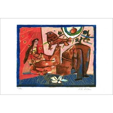 TOBIASSE Théo - Lithographie originale "Cantique des cantiques 04" 35x51cm