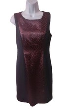 TAHARI Women's Sheath Dress Sleeveless Knee Length  Lined  Size US 8 UK 12 