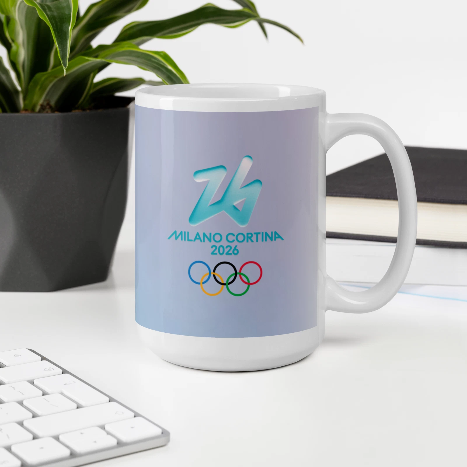 Milan Cortina 2026 Winter Olympics Figure Skating Ceramic Mug