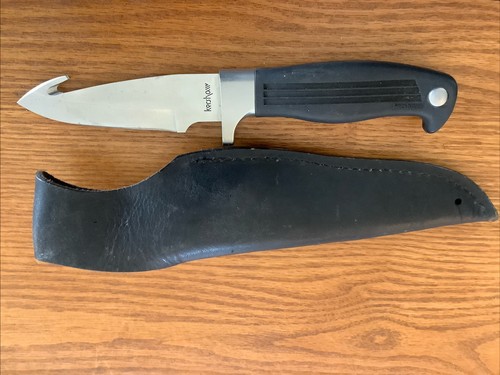 Kershaw Japan Kai 2014 Fixed Blade Gut Hook Knife Skinner Skinning w/ Sheath - Picture 2 of 3