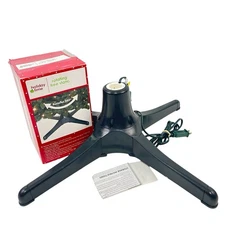 Holiday Time Rotating 360* Tree Stand Fits Trunk Sizes Up To 1.25” Spinning 9751