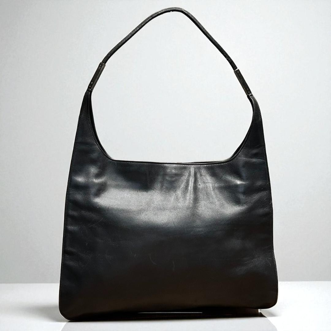 Gucci borsa a tracolla in pelle nera originale