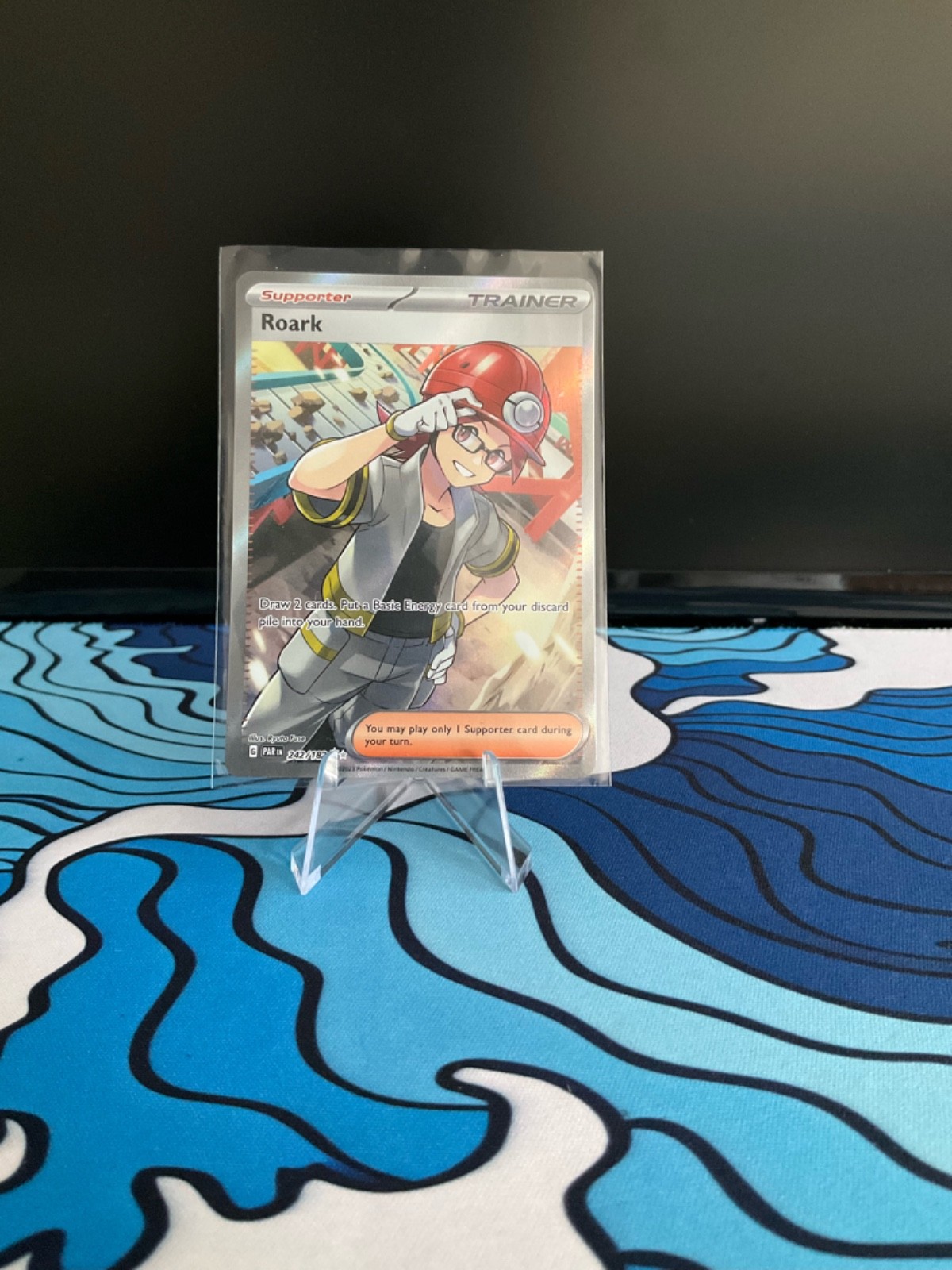 Roark 242/182 Sv04: Paradox Rift ULTRA RARE Trainer Pokemon Card NM