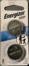 New Energizer 2450 ECR2450 CR2450 BR2450 Lithium 3V Battery 2 Pack Exp 3/2034