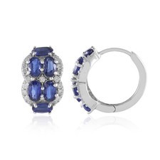 Nepalesische Kyanit-Sterlingsilber-Ohrringe