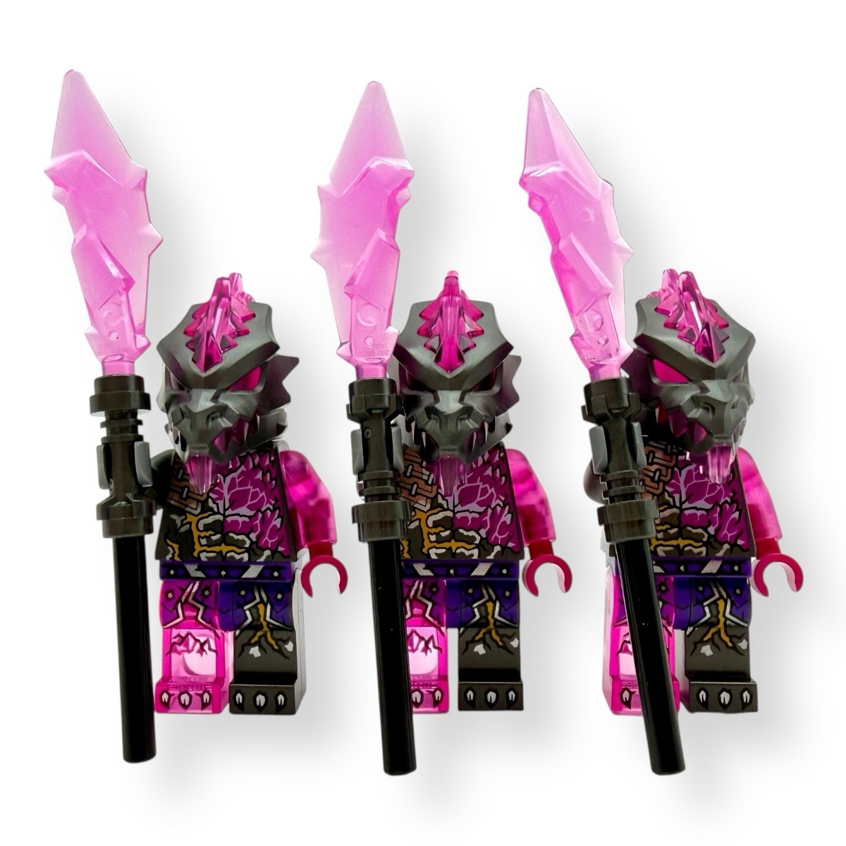 Lego Ninjago Crystalized Vengestone Warrior Lot of 3 Minifigures