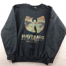 Vintage Wu Tang Clan Camo Sweatshirt Men's Medium Hip Hop Rap Logo