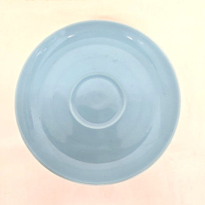 Set Of 8 Ceramic 6'' Dessert Appetizer Side Plates Round Easter Egg Baby Sky Blue