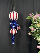 Large 22  4th of July Patriotic Hanging Ornament   USA Indoor/Outdoor Decor RARE