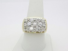 Mens Natural Diamonds Rings 14k Solid Gold Jewelry Pinky Ring April US 10 R1418