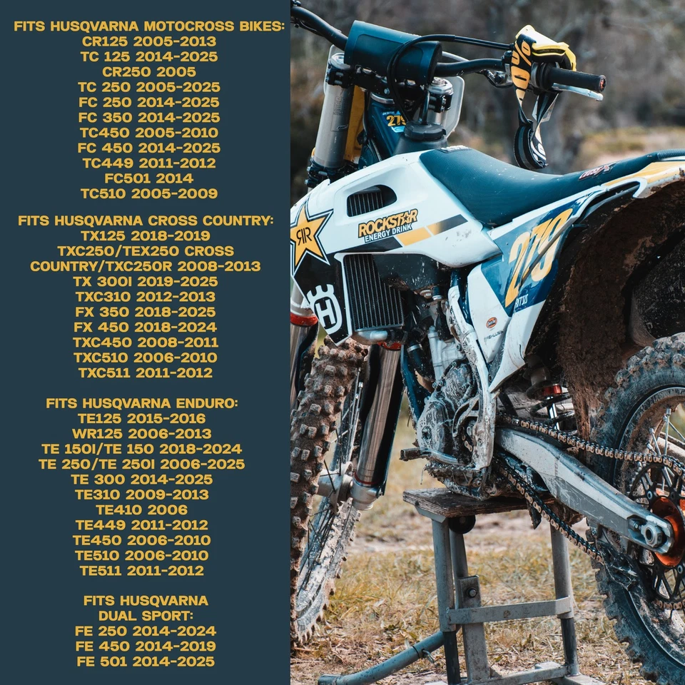 Husqvarna CR/TC/FC/TE/TX/FX/FE 125/250/350/450/501/510 2005-2025 Brake Pad Set - Image 2 of 4