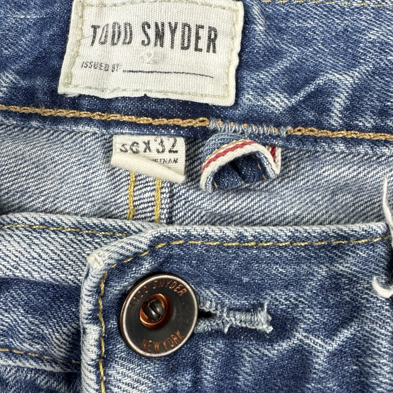 Todd Snyder Midwash Distressed Patchwork Men’s Je… - image 5