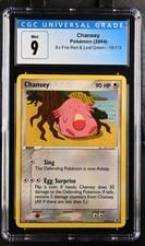 CGC 9 Chansey 19/112 Ex FireRed & LeafGreen 2004 Pokemon Card on eBay