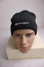 Champion Unisex Vintage Black Acrylic Beanie Hat