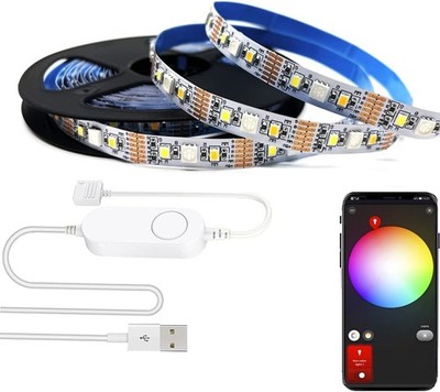 ZigBee 3.0 Controller LED Kit   Dimmbares Ambient   5V USB 3m RGBCCT