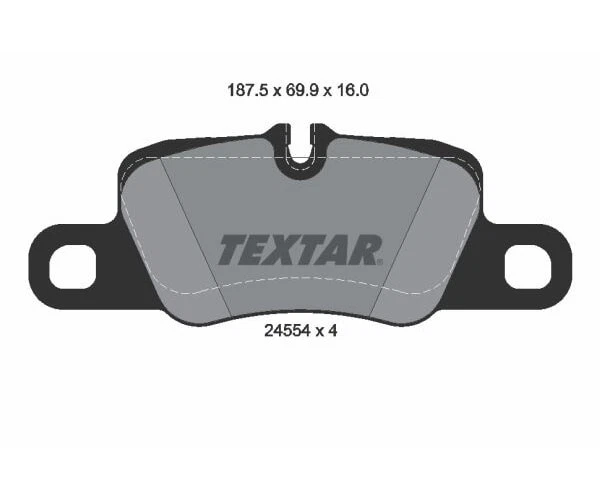 TEXTAR Bremsbelagsatz Scheibenbremse 2455402 - Bild 2 von 2
