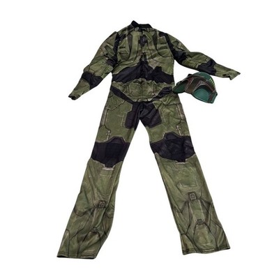 Halo Infinite Master Chief Kids Halloween Costume with Helmet Size 10-12 cosplay