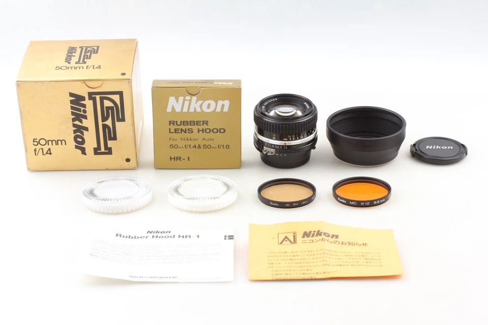 SIC [ MINT in Box w/ Hood ] Nikon Ai-s Ais Nikkor 50mm f/1.4 MF Lens From JAPAN - Image 4 of 4