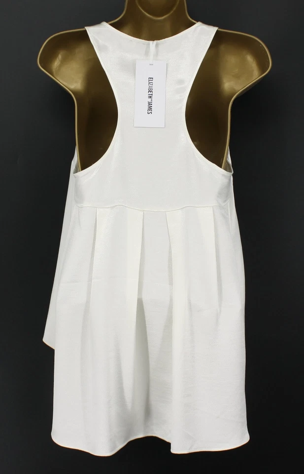 ELIZABETH AND JAMES EVERLY WOMENS TANK TOP V-NECK XS IVORY RRP £230 AD - Image 2 of 3