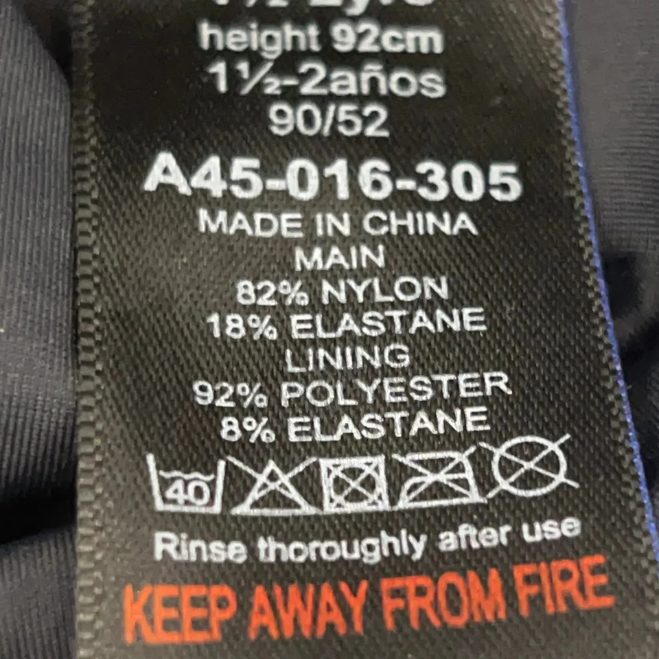 Next, Badeanzug, Größe: 92, Schwarz/Pink/Weiß, Elasthan/Polyamid/Polyester #Dwu - Bild 4 von 4