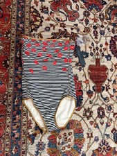 NWT Marc by Marc Jacobs Striped Kiss Bandeau One Piece Swimsuit Size M