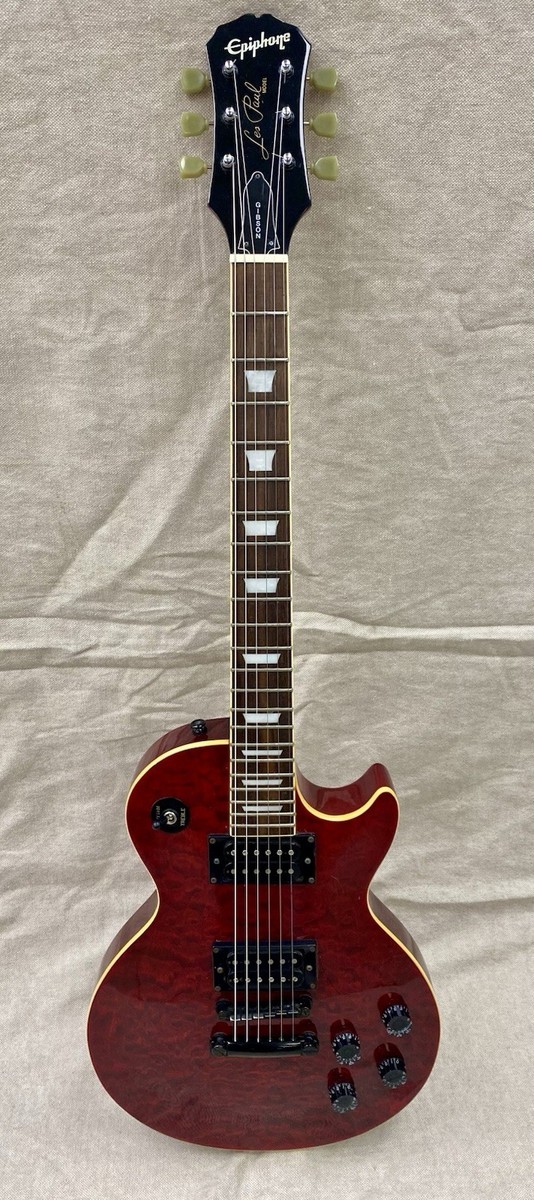 Epiphone Les Paul Limited Edition Quilted Maple Top Cherry Red