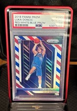 LUKA DONCIC 2018 PANINI PRIZM RED WHITE BLUE PRIZM #280 ROOKIE RC PSA 10