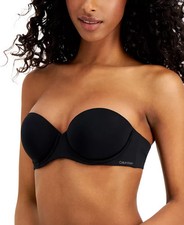 Calvin Klein E3350 Women's Perfectly Fit Push-Up Strapless Bra 34D