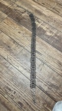 Vintage silver ornate metal chain belt, adjustable waist/hip, boho/Renaissance