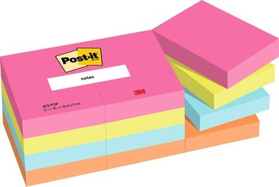 Post-it Notes Haftnotizen 38 x 51 mm Poptimistic 12 Blöcke á 100 Blatt