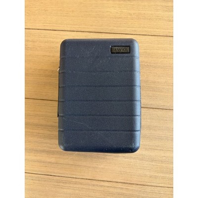 Away x United Airlines Mini Hardside Travel Case Navy Blue Toiletry Tech Bag