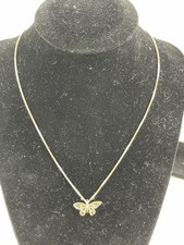 925 STERLING SILVER BUTTERFLY Pendant W/ 18" NECKLACE