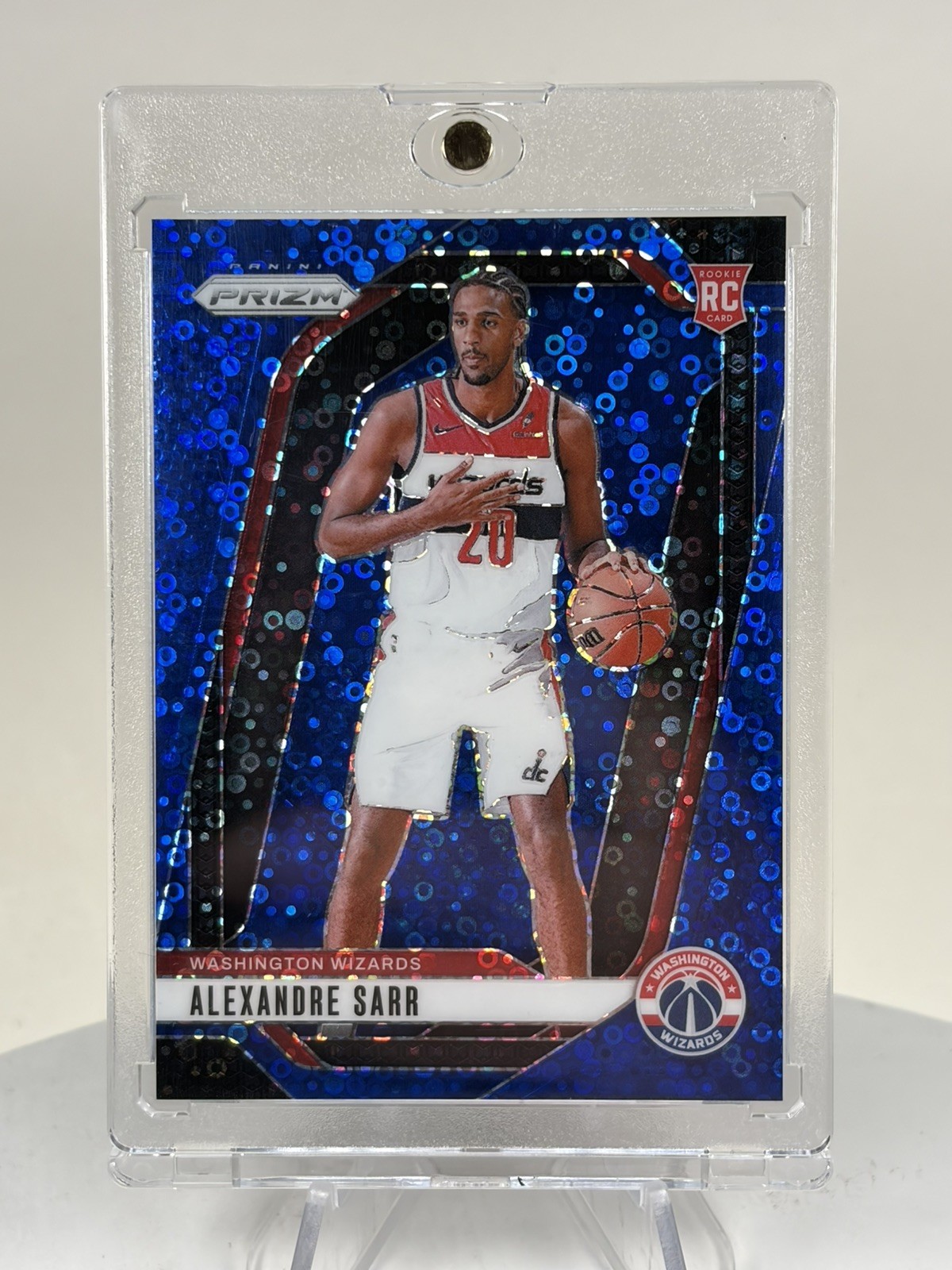 2024-25 Panini Prizm ROOKIE Blue Disco Prizm /150 Alexandre Sarr #264 - Wizards