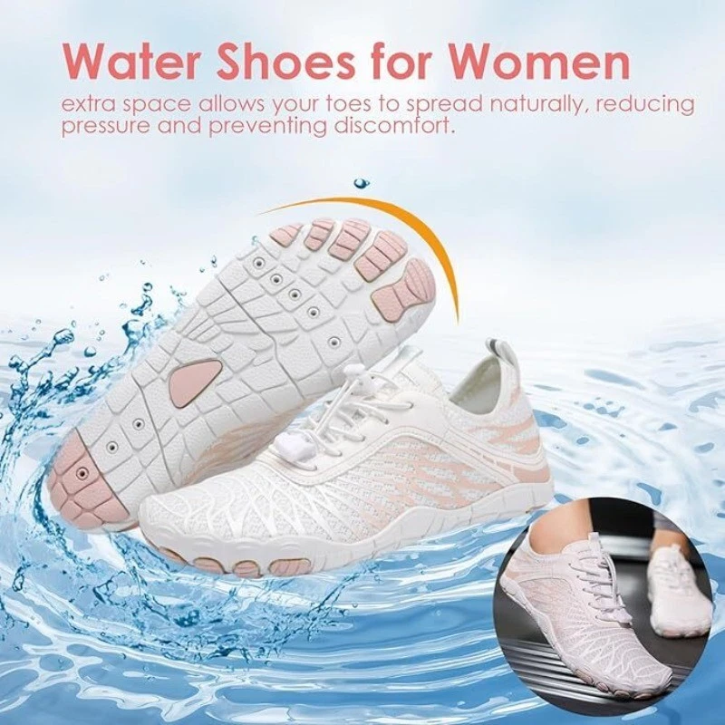 Hiking Barefoot Shoes for Womens&Non-Slip Footwear Athletic Wide Toe Water Shoes - Image 3 of 4