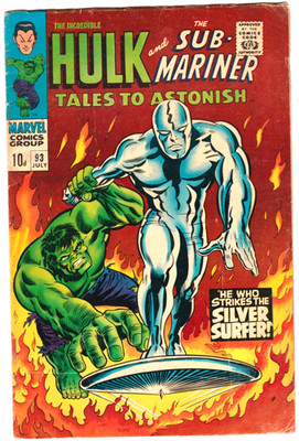 TALES TO ASTONISH #93 (1967) 1st Surfer outside Fantastic Four comics Marvel