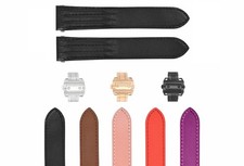 19-20MM LEATHER STRAP FOR CARTIER ROADSTER QUICK RELEASE  SMOOTH WITH BUMPS 