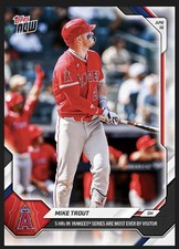 Mike Trout 5 HR Yankee Series 2026 MLB Topps NOW Card 91 Presale