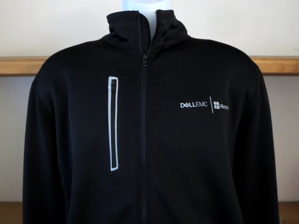 New Men's Ogio Performance Black Full Zip Pullover Microsoft Dell EMC Size XL - Image 3 of 4