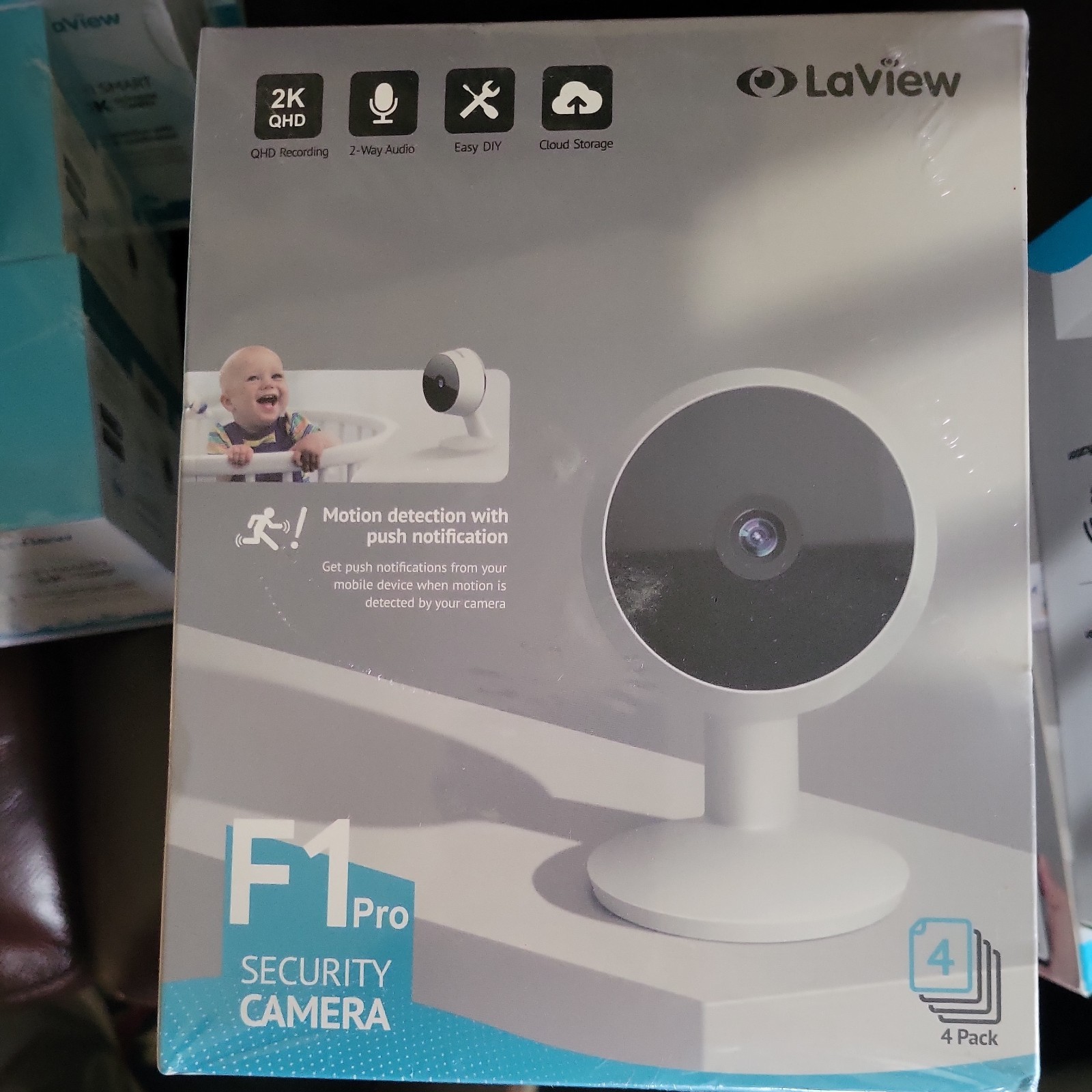 For Home Security Indoor Security Camera 4 Pack