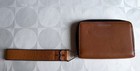 Pour La Victoire Cognac Cowhide Leather Wristlet Wallet Zip Around 4" X 6" — photo 2