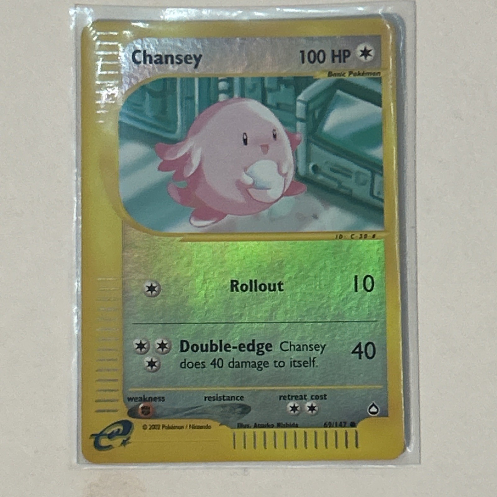 Chansey Reverse Holo Common Aquapolis 069/147 NM