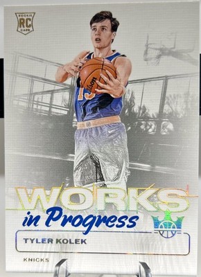 2024-25 Court Kings Tyler Kolek Gold Works In Progress /10 (RC) -New York Knicks