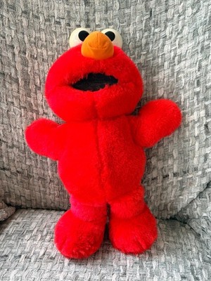 Vintage Tickle Me Elmo 16'' 1995/97 Tyco Sesamstraße funktionierendes Spielzeug