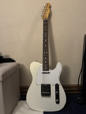 fender ultra telecaster, white, American made.