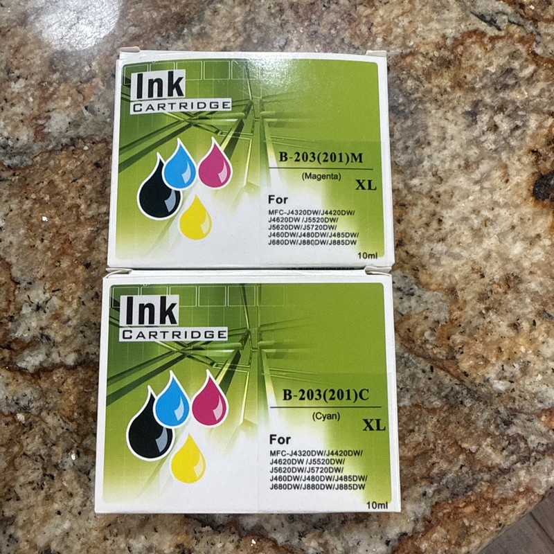 2 Piece Ink Cartridge  1 Cyan XL and 1 Magenta XL