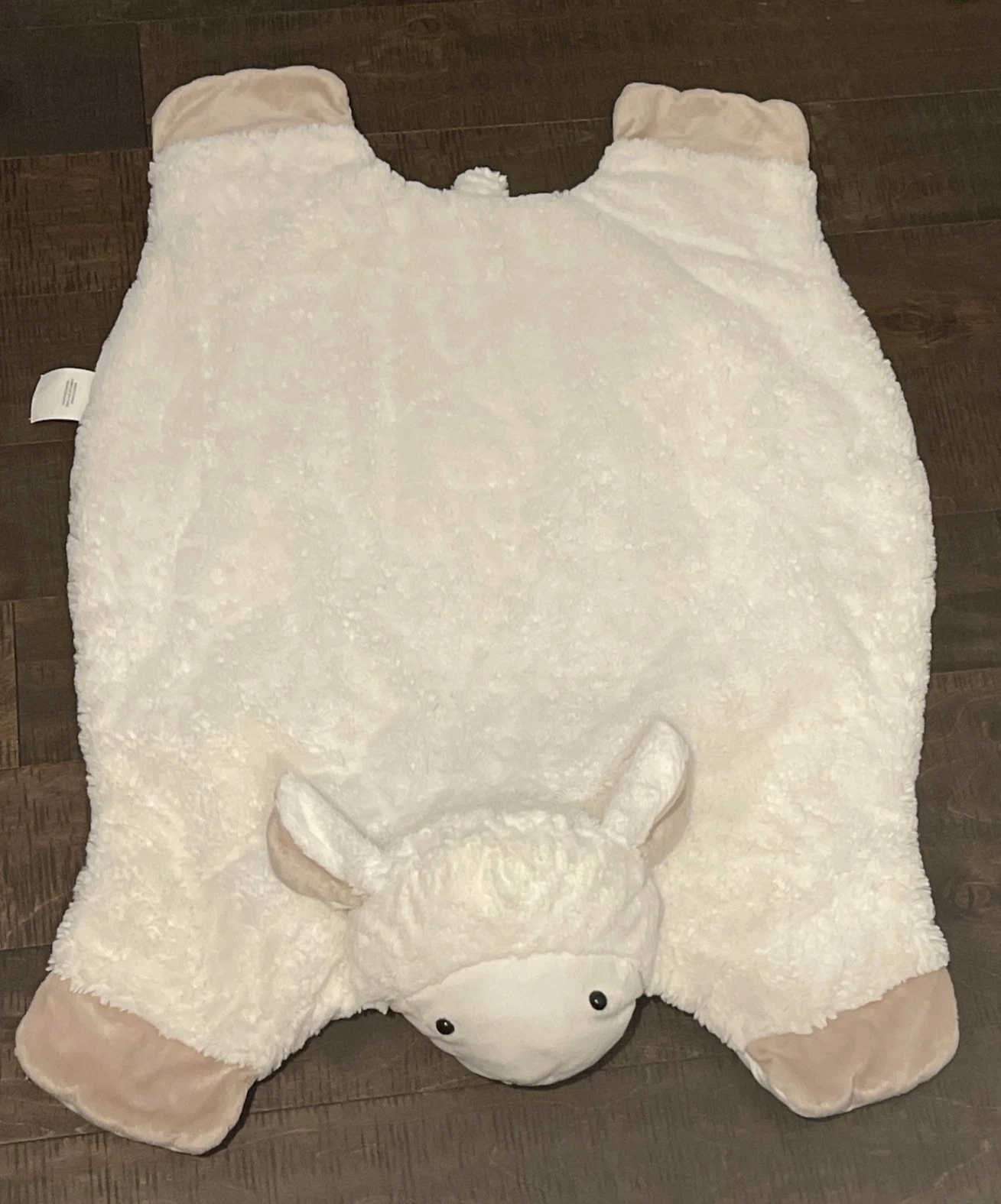 Pottery Barn Kids Baby Nursery Lamb Padded Plush Play Activity Mat White #9977Z